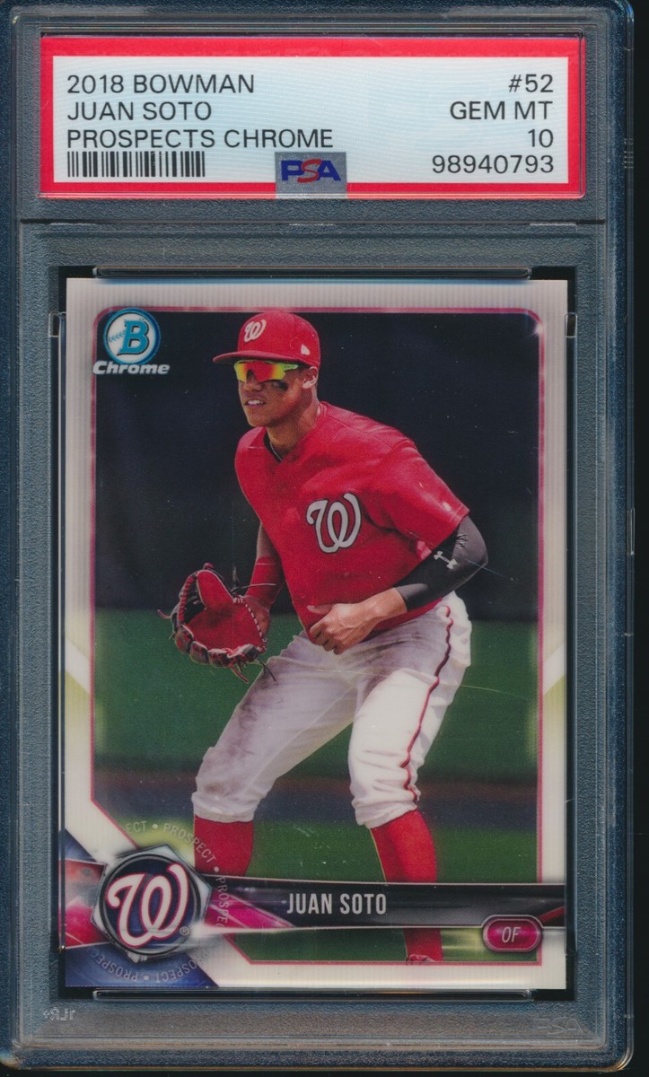 PSA10 フアン ソト ルーキー‼️JUAN SOTO RC - YANKEES PSA 10 JUAN SOTO 2018 Bowman Chrome Prospects Yankees Rookie
