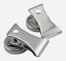 Master Magnetics MAGNET CLIPS Silver Hanger Office School Holds 3lb 2pk 07219