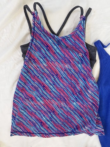 *2 FOR 1*: Emerald Blue Athelta Girl + Gap Girls Workout Tank Tops Size M (8-10) - Picture 2 of 6