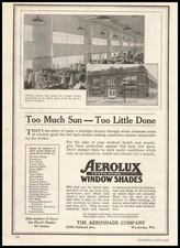 1922 Des Moines Hosiery Boone Iowa Plant Photos Aerolux Window Shades Print Ad