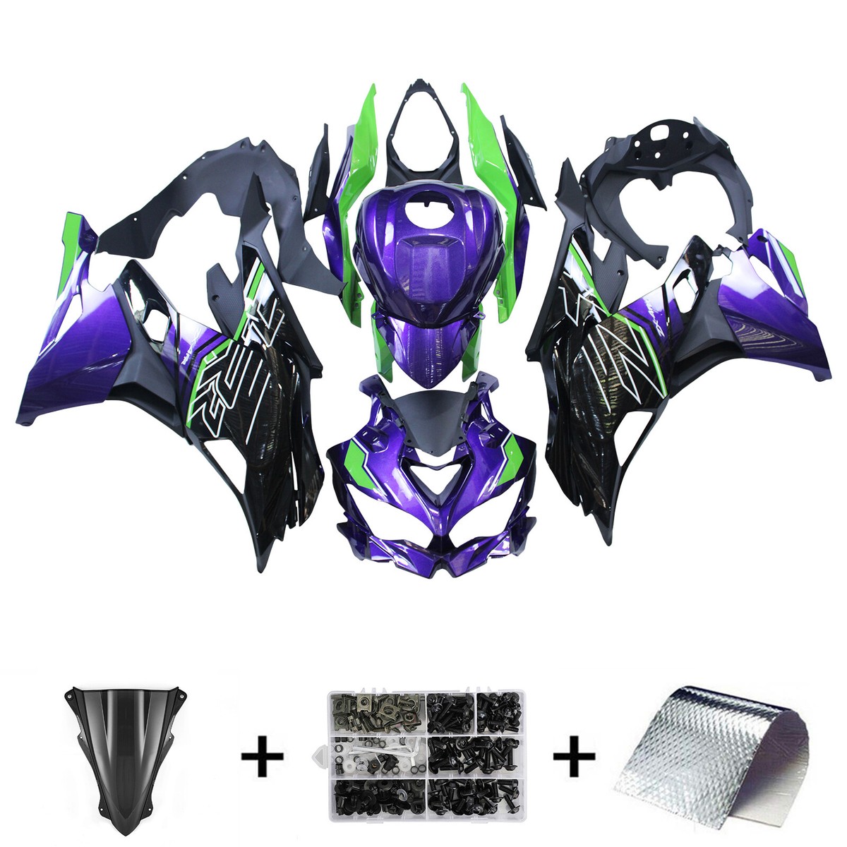 Injection Fairing Kit fit For Kawasaki Ninja ZX-25R ZX-4R ZX