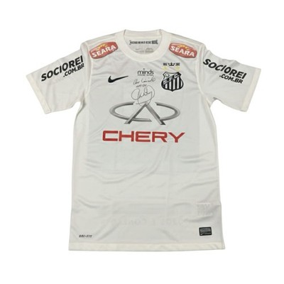 NEYMAR JR. MATCH WORN & SIGNED 2013 SANTOS F.C. JERSEY - LAST