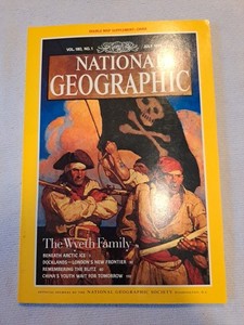 NATIONAL GEOGRAPHIC MAGAZINE JULY 1991  The Wyeth  Family Vol. 180 No. 1