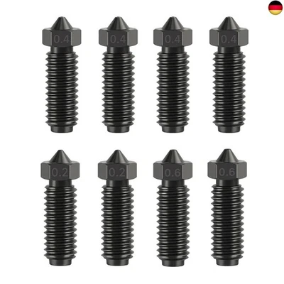 LANKEGU 8PCS Düsen aus gehärtetem Stahl für Anycubic Kobra S1, Ho