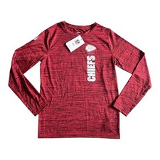 Nike Dri-Fit On-Field Kansas City Chiefs NFL long sleeve shirt YOUTH LARGE L NWT