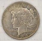 1934-S Peace Silver Dollar US Mint KEY DATE San Francisco 90% Silver Coin