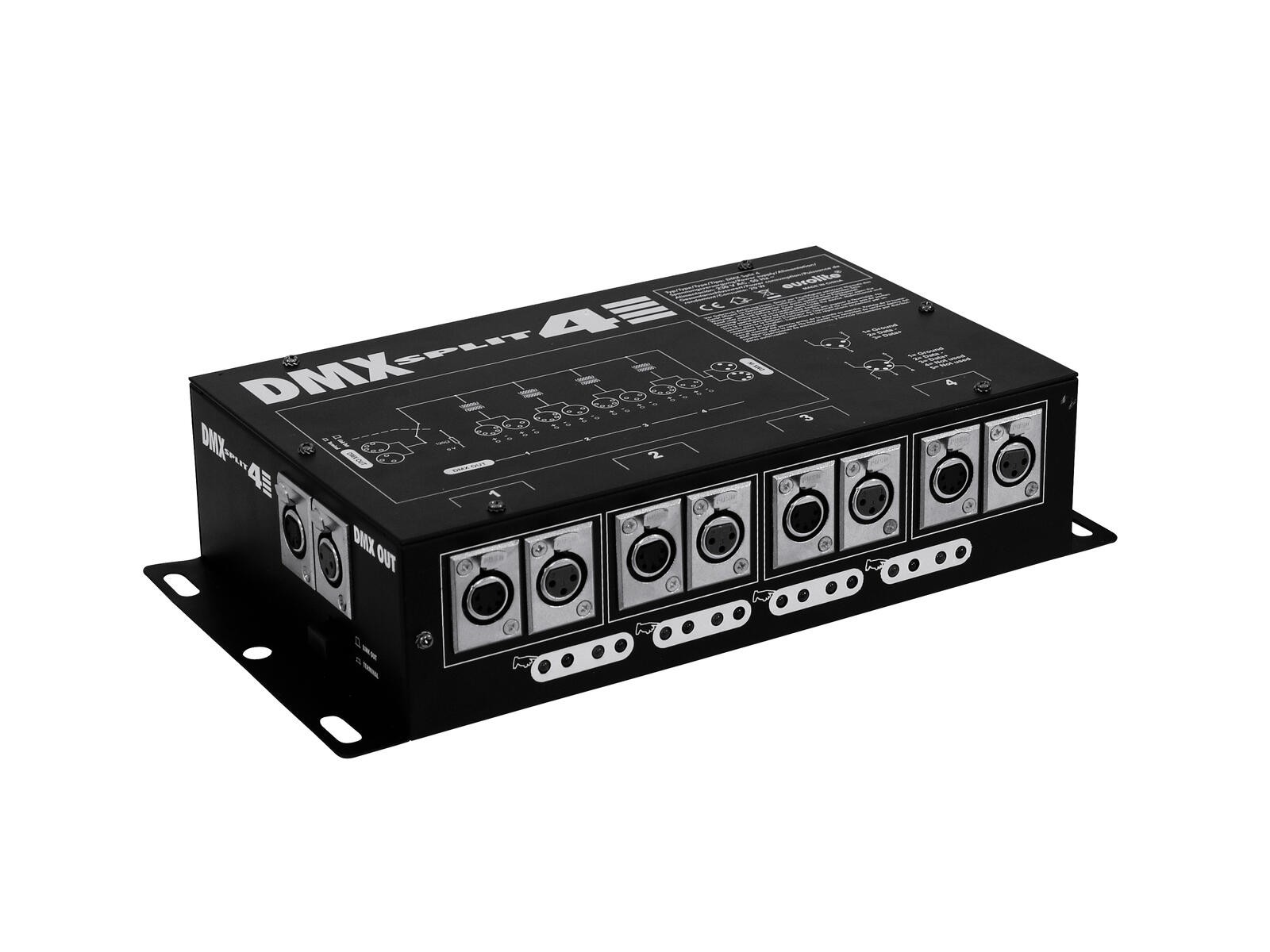 Splitter DMX Eurolite 4 Vie: Distribuzione Segnale Luce Professionale