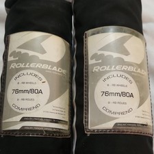 Rollerblade 76mm/80A Inline Skate Wheels 8-Pack Model 76mm/80A Performance Set