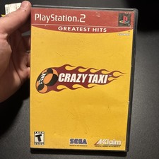 Crazy Taxi PS2 PlayStation 2 Greatest Hits Complete CIB Tested Working