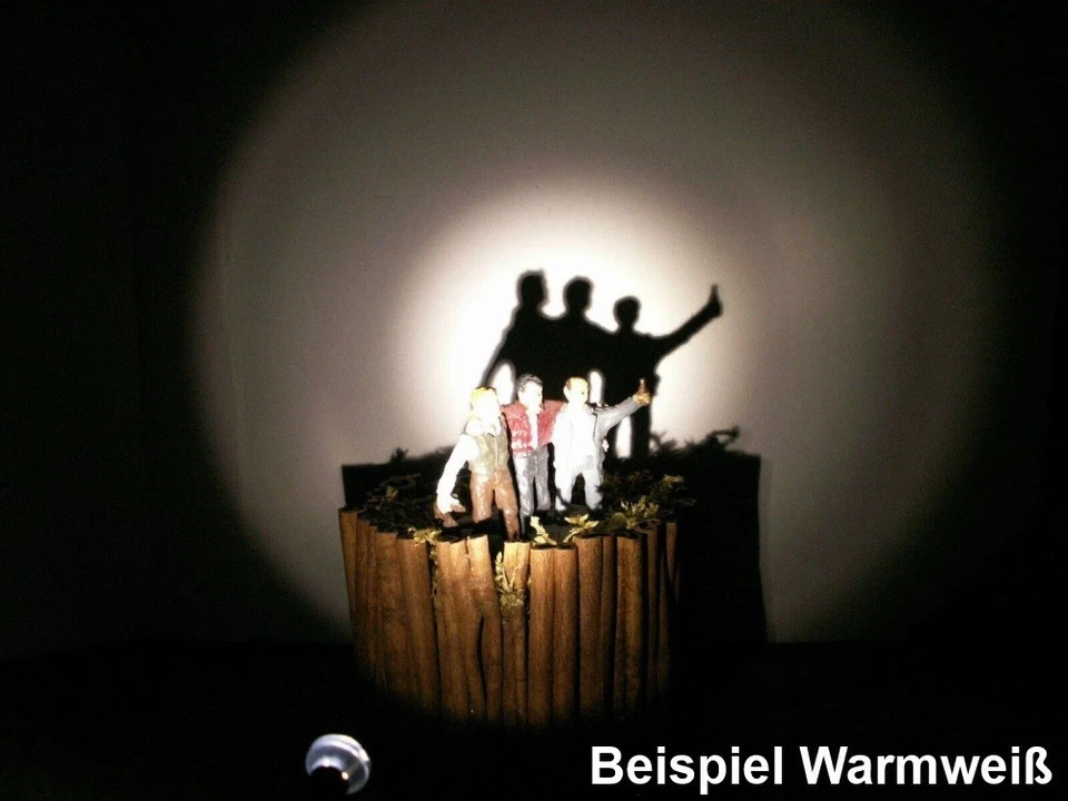 Flutlichtstrahler Scheinwerfer Flutlicht H0 RC LED Beleuchtung 4 Stück Strahler - Bild 3 von 4