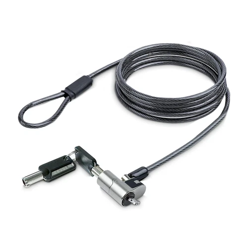 StarTech.com Nano Laptop Cable Lock, 6ft (2m), Anti-Theft Keyed Lock, Security C