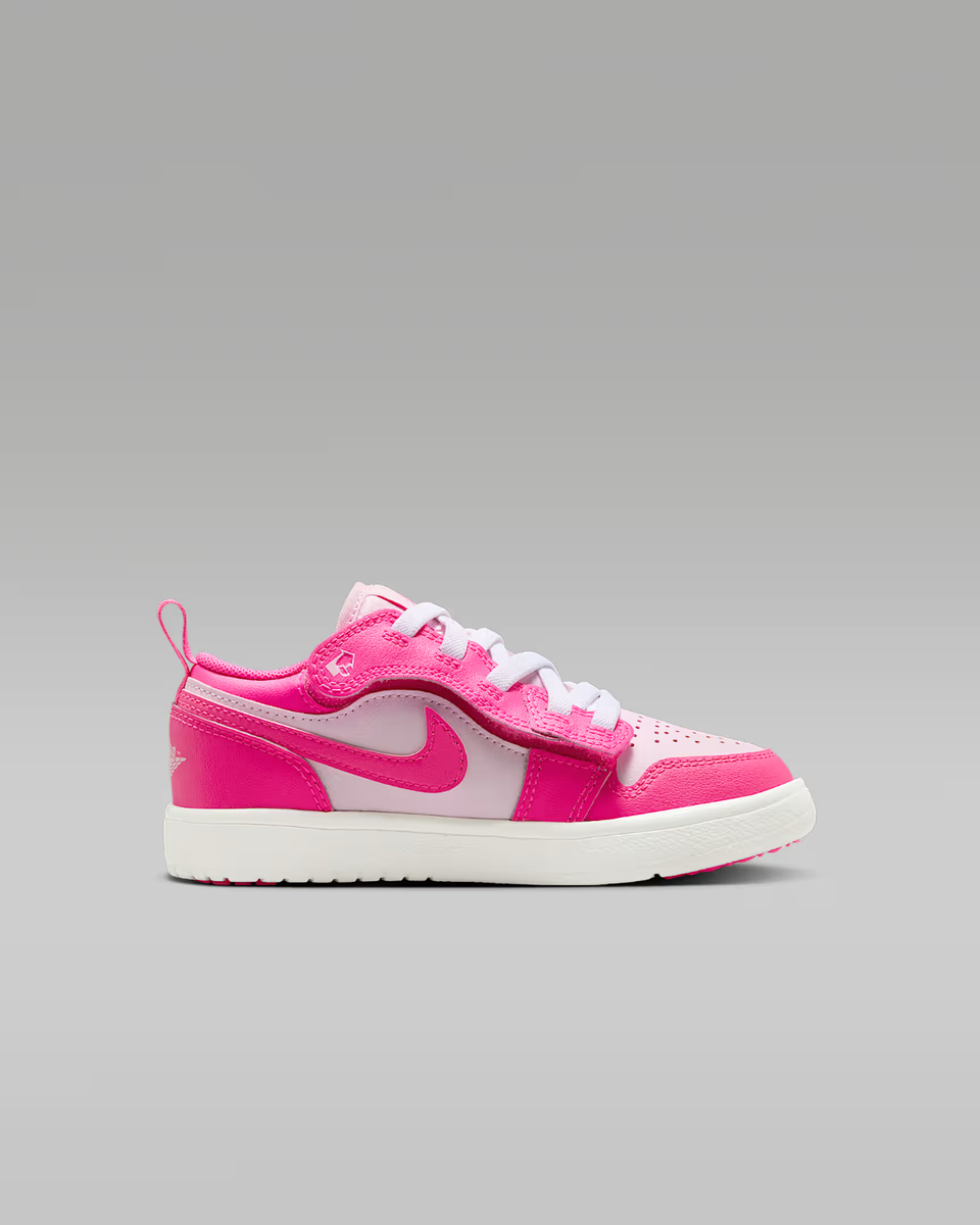 Nike Air Jordan 1 ピンク/ホワイト Air Jordan 1 Low Shoes Pink Foam Fire Red White Big Kids