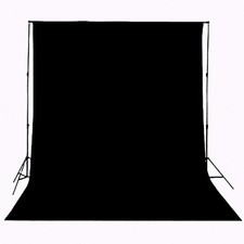 Background Solid Black Backdrop Muslin Portrait Background Screen for Photo B...