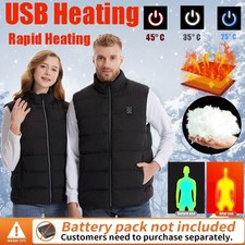 Winter Insulated Jacket 9-Zone Smart Heating Vest USB-Powered Unisex Style