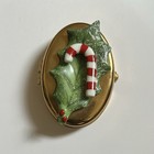 Pierre Arquie Limoges Porcelain Candy Cane Christmas Le Trinket Box No. 0311750