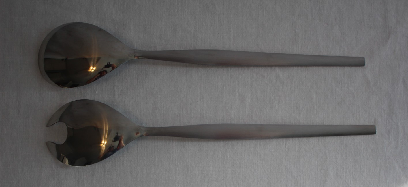 Sunnex 2 piece Salad Utensil Server Set Stainless Steel in Box