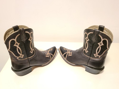 ARIAT NOVA SASSY Cowboy Boots Cocoa Brown Lizard Print 10011929 W 9.5 B Snip Toe - Picture 8 of 11