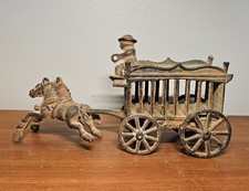 Rare Original Kenton Cast Iron Circus Wagon C.1900 Small