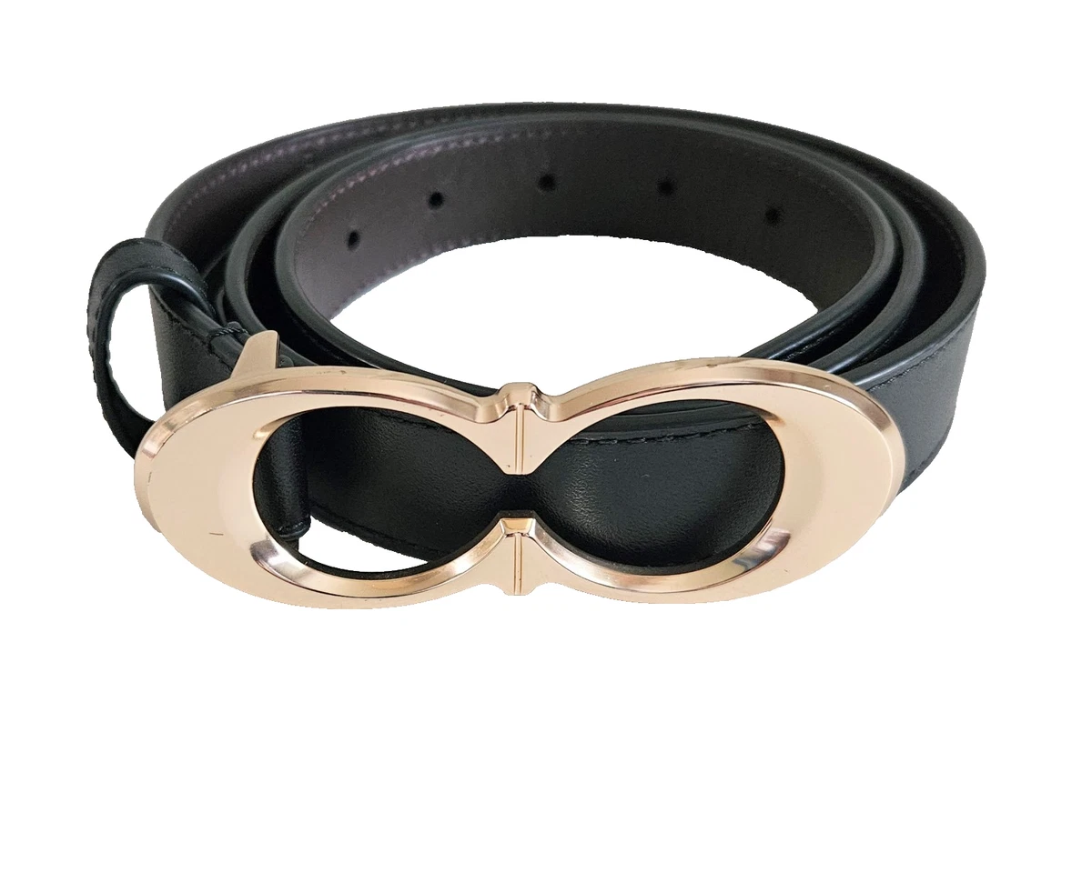Coach Black Leather Women\'s Belt with Gold-Tone Buckle size S Coach Black Skinny Belts for Women for sale | eBay main image 4