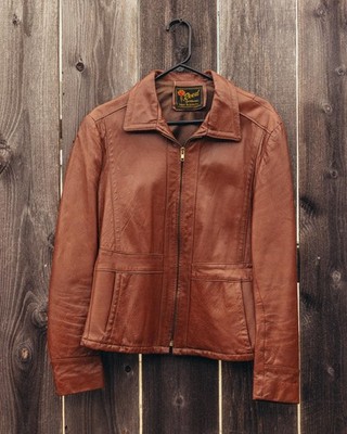 希少70s　Reed Sportswear　カフェレーサー　ライダース　ブラック Vintage Reed Sportswear Leather Cafe Racer Jacket - 70s 80s 90s | eBay