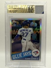 2020 Topps Chrome 1985 Topps Vladimir Guerrero Jr. #85TC-6 Blue Jays Game Used …