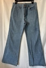 Cheap Jeans 1970’s Vintage Wide Leg Flare Jeans Size 30x29.5 Women’s
