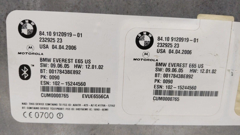 2004-2006 Bmw 760i Chassis Control Module Ccm Bcm Body Control 9120919 Y6HQN - Image 2 of 4