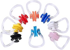 8 Pieces Silicone Swimming Nose Clip, 8 Count Pack of 1 , Multicolor