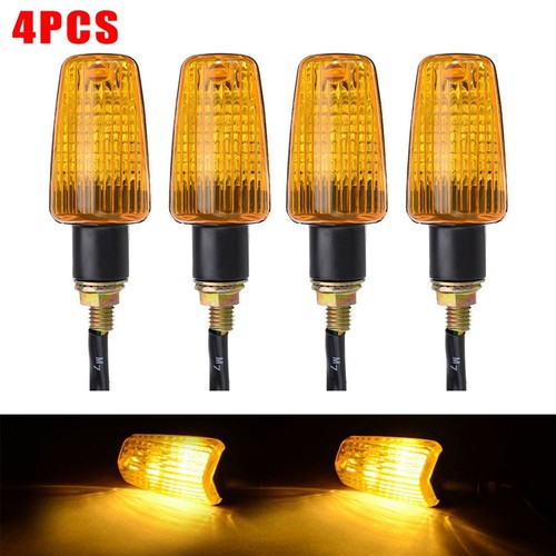 4 X 6 Volt,6V Motorcycle Turn Signals Light Blinker Indicator With Amber Lens - Picture 14 of 24