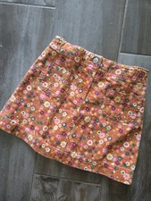 Y2K Gymboree Girls Corduroy Floral Skirt Size 6 Adjustable Waist Cotton Retro
