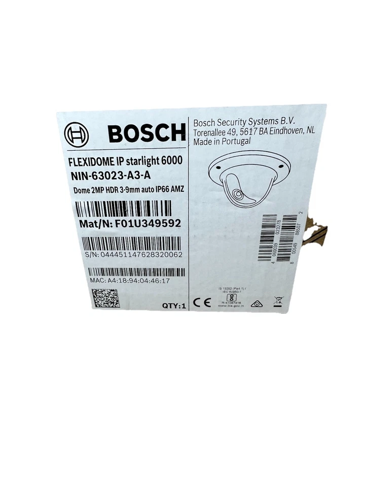 Bosch Flexidome IP Starlight 6000 VR Dome 1MP HDR 3-9mm auto IP66 NIN-63013-A3S - Image 2 of 4