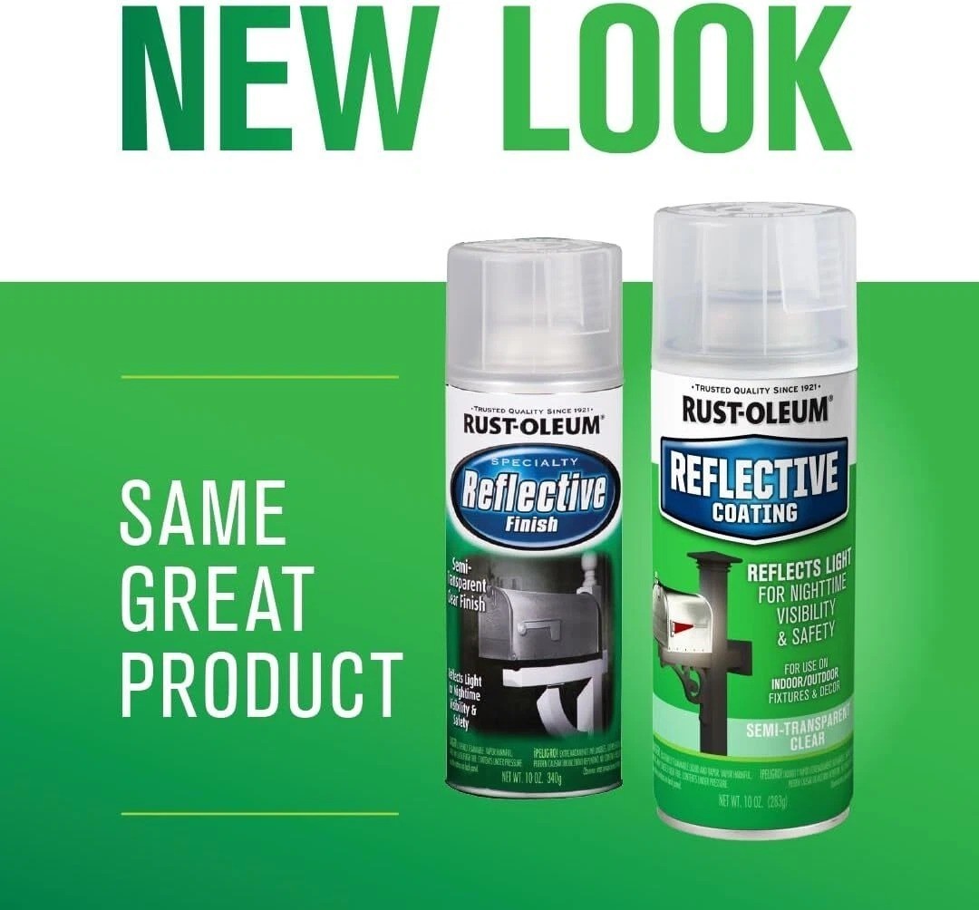 Rust-Oleum 214944 Specialty Reflective Spray, 10 oz, Clear