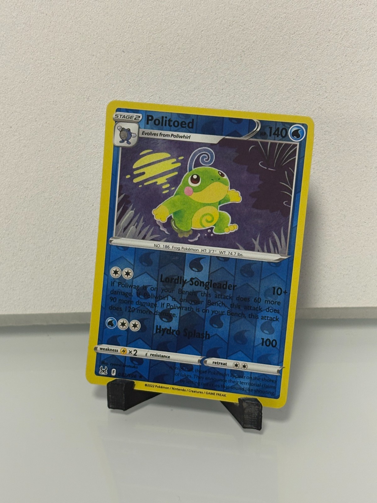 Pokemon TCG Politoed 032/196 Swsh11: Lost Origin Reverse Holo