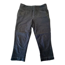 Jag Jeans Black Pull-On Stretch Cropped Pants Size 10