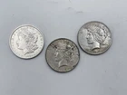 Lot of 3 1921 1922 1923 Morgan Silver Dollars  90% Silver Philadelphia Mint