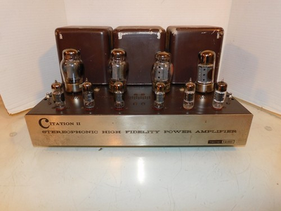 #ad Harman Kardon Citation II Tube Stereo Power Amplifier Repair Restoration Pick Up $1250.00