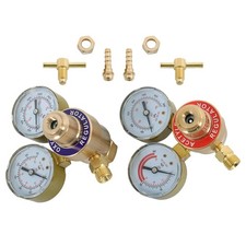 Brass Oxygen CGA540 Acetylene CGA200 Regulators Gauges 4 Gas Welding Torch