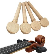 4Pcs Violin Tuning Peg for 4/4 Full Size Violin Wooden Peg