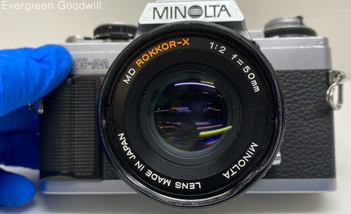 VTG Minolta XG-M SLR 35mm Film Camera w/ 50mm Zoom Lens Untested for P/R - Picture 2 of 5