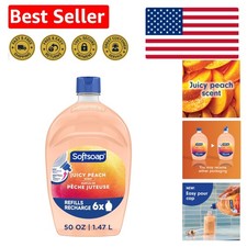 Dermatologist Tested Juicy Peach Hand Soap - 50 Oz Refill for All Skin Types 0.28 per fl oz