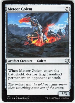 Meteor Golem 101 Uncommon Commander: Kaldheim Magic: The Gathering LP