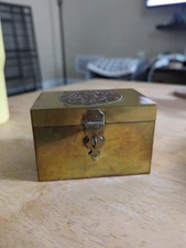 19th Century Brass Russian Imperial Tea Caddy/Storage Container 