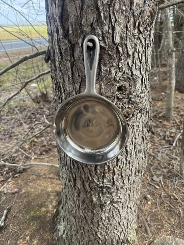 6 and 5/8 Vintage Polished BSR Cast Iron Skillet with Handle Made In USA