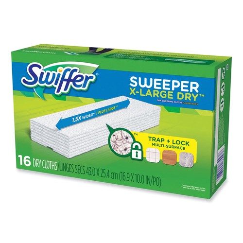 Swiffer 96826 16.9" x 9.8" Sweeper XL Dry Refill Cloths - White (4/CT) New - 第 4/4 張圖片