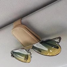 Portable Car Sun Visor Glasses Holder Clip Sunglasses Case Card Ticket Organiser