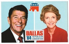 Ronald and Nancy Reagan, 40th U. S. President c1984 Dallas Republican Convention