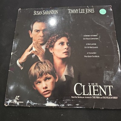 Laserdisc Movie - THE CLIENT - Tommy Lee Jones, Susan Sarandon. Excellent 2 disc