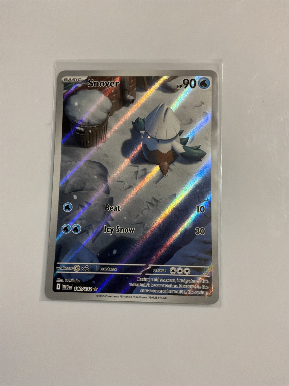 Pokémon Mega Evolutions Snover 140/132 Pulled To Sleep NM