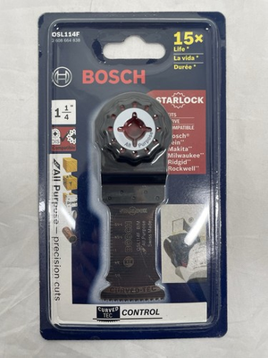 #ad Bosch OSL114F Starlock 1 1 4quot; Oscillating All Purpose Plunge Cut Blade $11.99