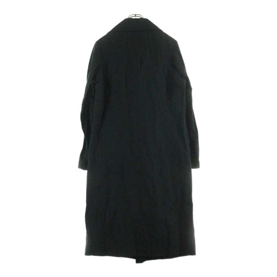 Jaqueta longa Y's Wise mistura de linho 1b preta YO-j28-012 feminina usada ea2dd2ec5c575185 - Imagem 2 de 4